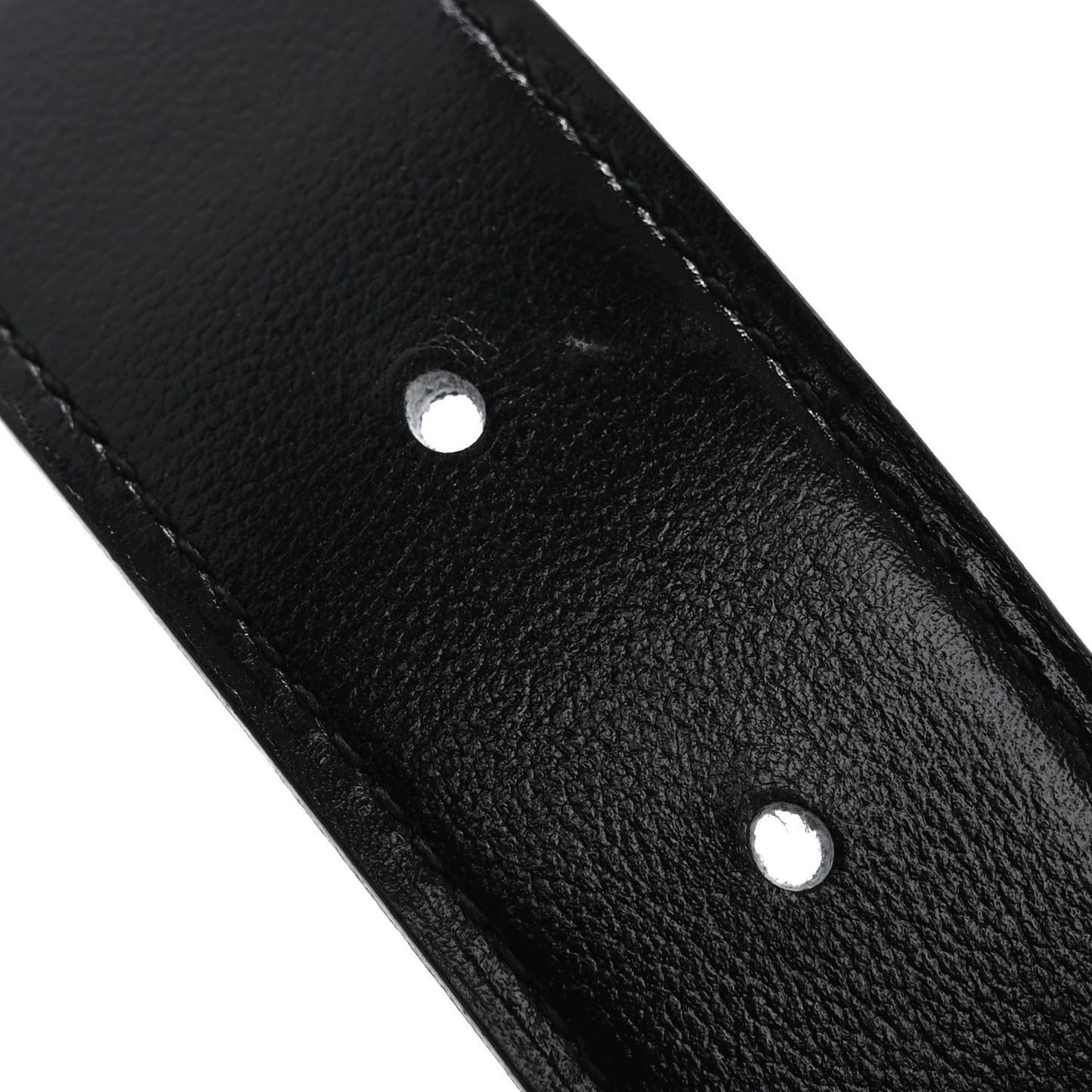 Box Togo 32mm Guilloche H Belt 90 36 Black Bleu Nuit