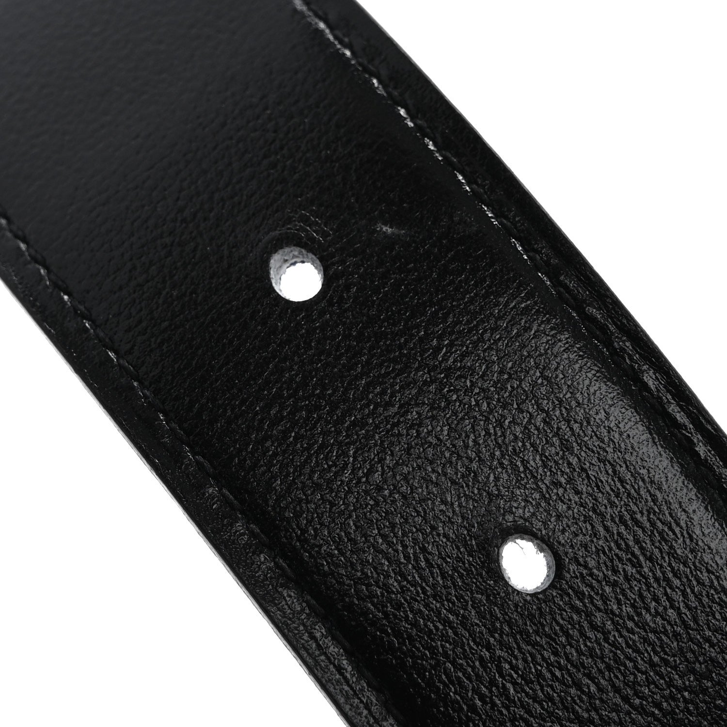 Hermes Box Togo 32mm Guilloche H Belt 90 36 Black Bleu Nuit 7 of 8
