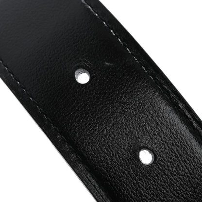 Hermes Box Togo 32mm Guilloche H Belt 90 36 Black Bleu Nuit 7 of 8