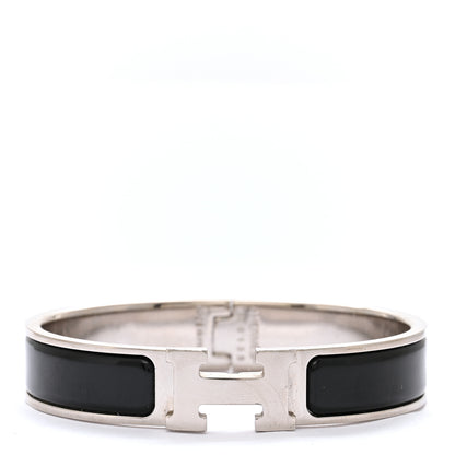 Hermes Enamel Narrow Clic Clac H Bracelet PM Black 1 of 5