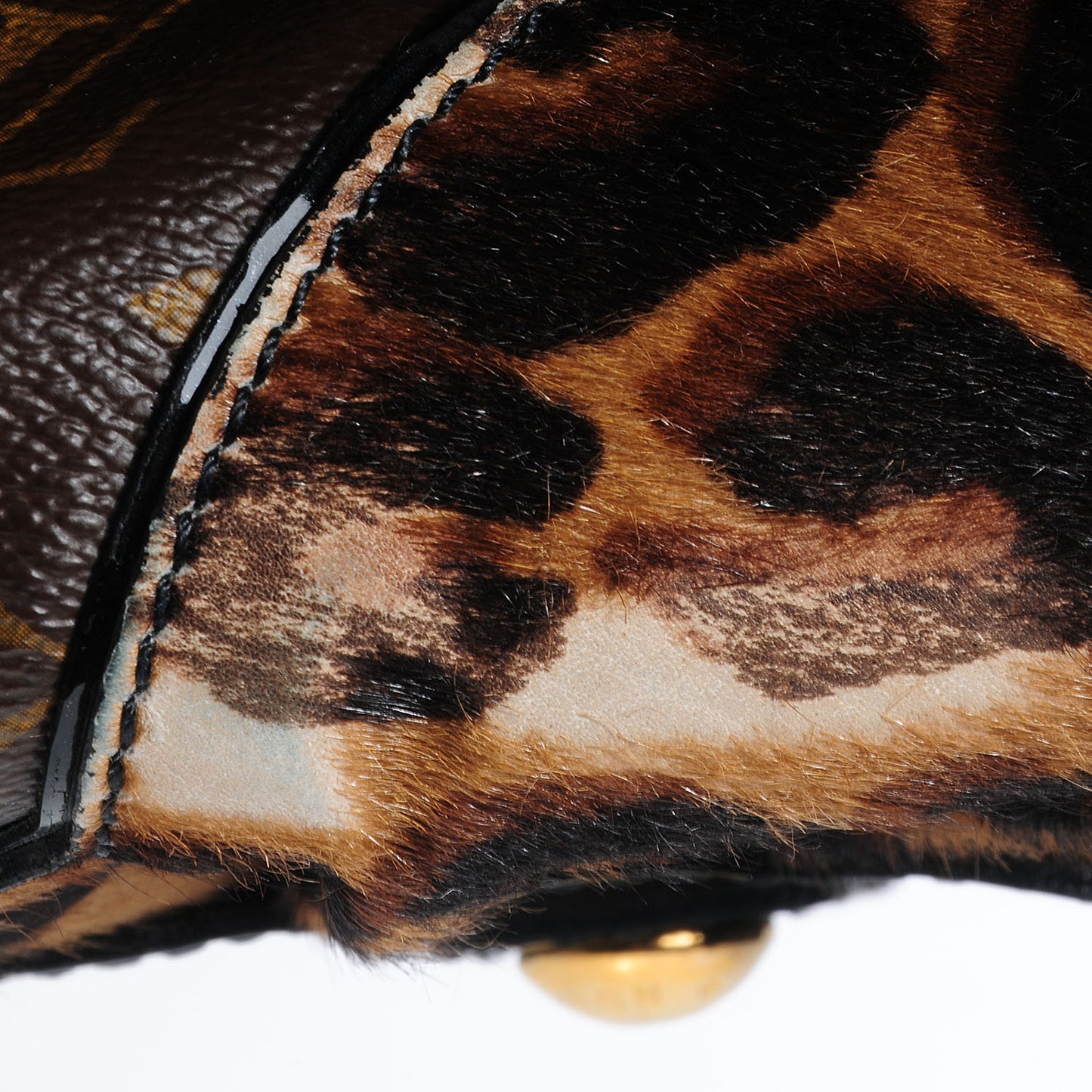 Monogram Leopard Stephen Bag