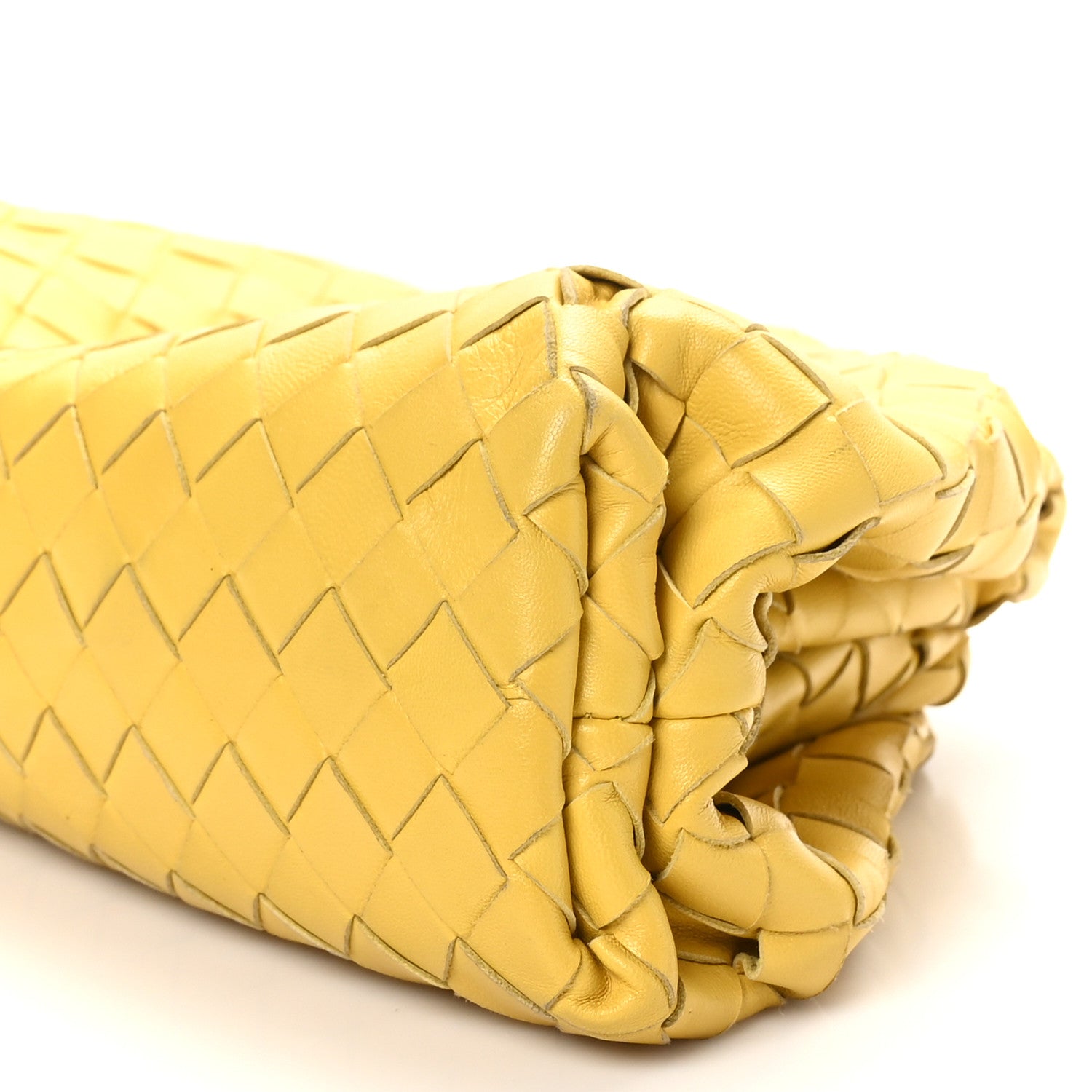Bottega Veneta Nappa Maxi Intrecciato The Pouch Oversized Clutch Buttercup 10 of 10
