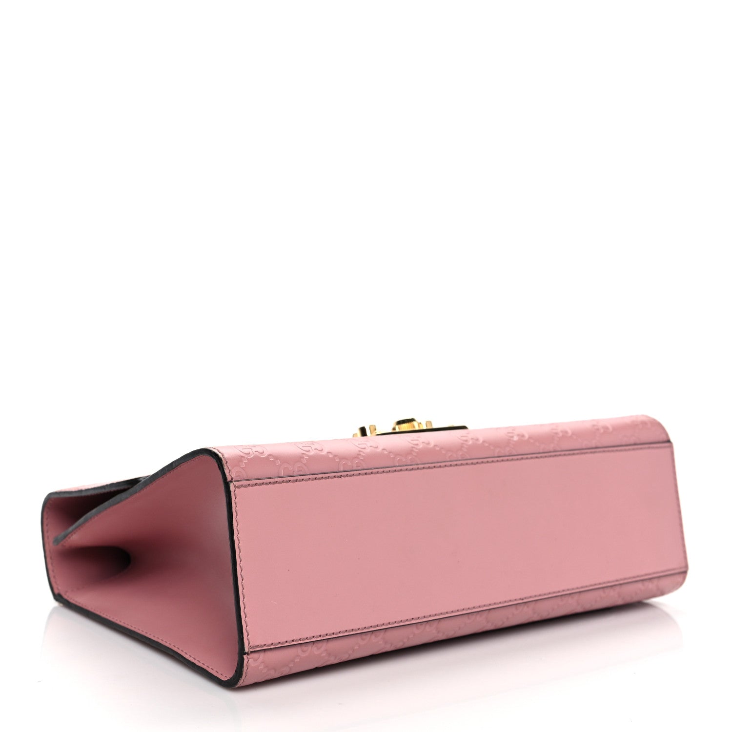 Gucci Guccissima Signature Medium Padlock Shoulder Bag Rose Baby Candy 4 of 12
