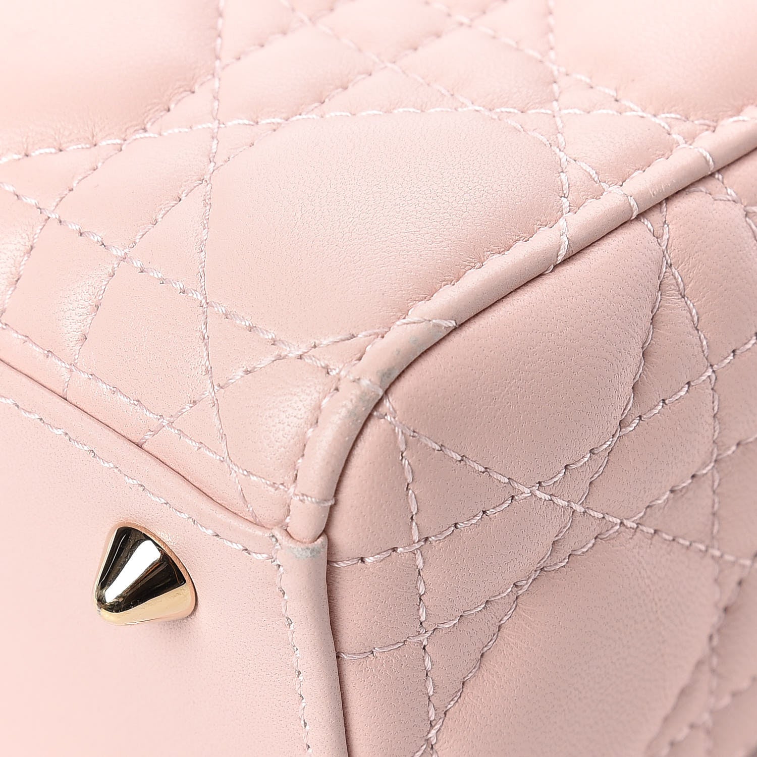 Christian Dior Lambskin Cannage Small Lucky Badges My Lady Dior Pink 11 of 15