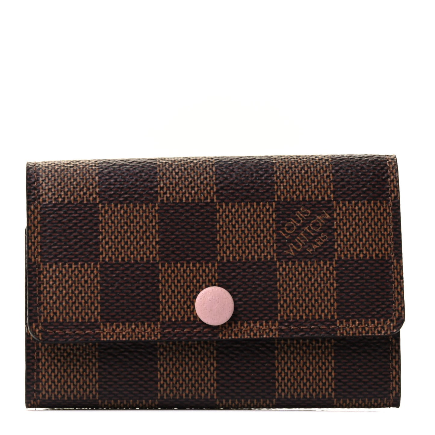 Damier Ebene Multicles 6 Key Holder Rose Ballerine
