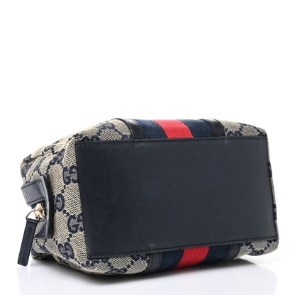 Gucci Monogram Web Small Cosmetic Case Navy 4 of 9