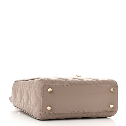 Christian Dior Lambskin Cannage Small My ABCDior Lady Dior Warm Taupe 4 of 10