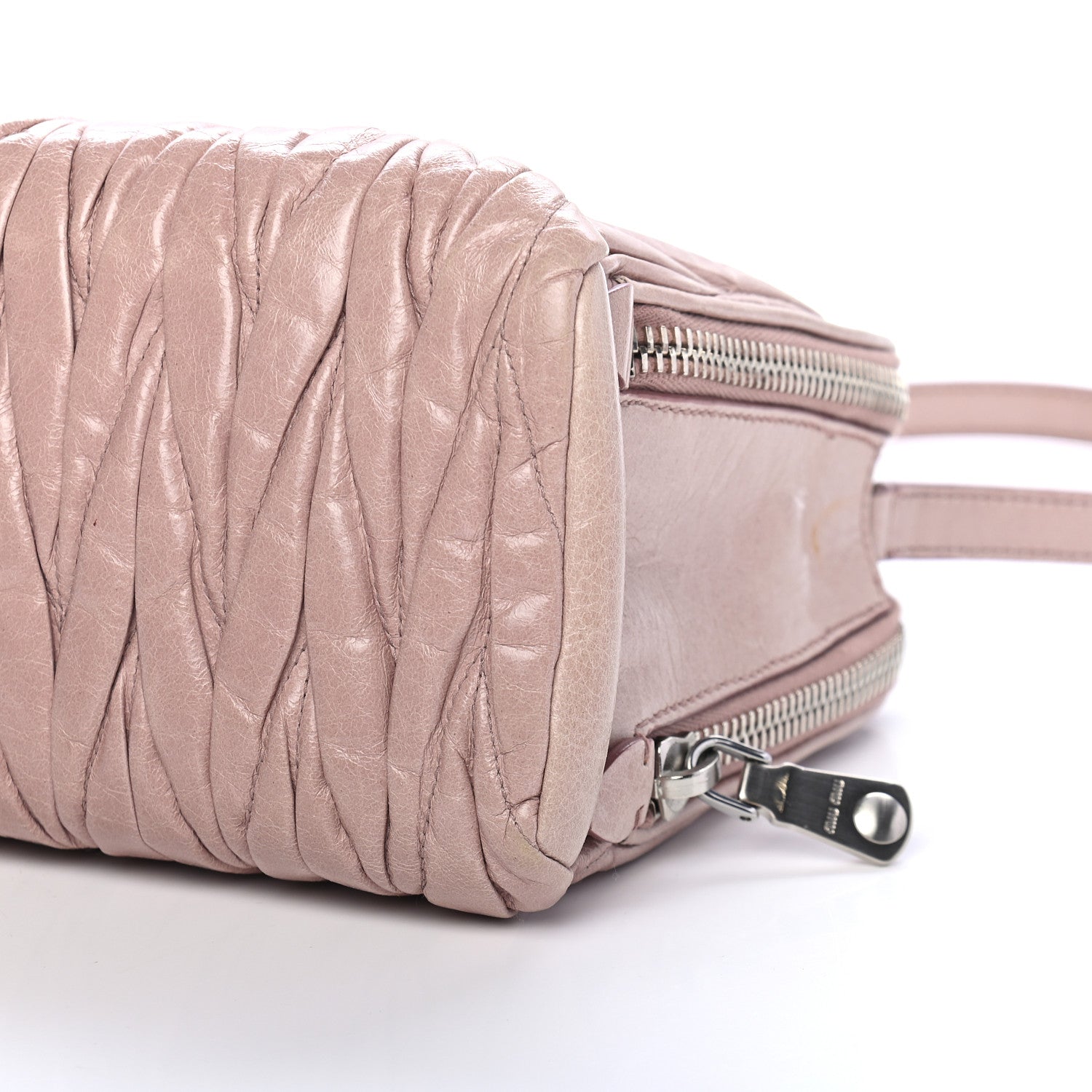 Miu Miu Nappa Matelasse Lux Mini Crossbody Tote Mughetto 8 of 9
