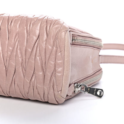 Miu Miu Nappa Matelasse Lux Mini Crossbody Tote Mughetto 8 of 9