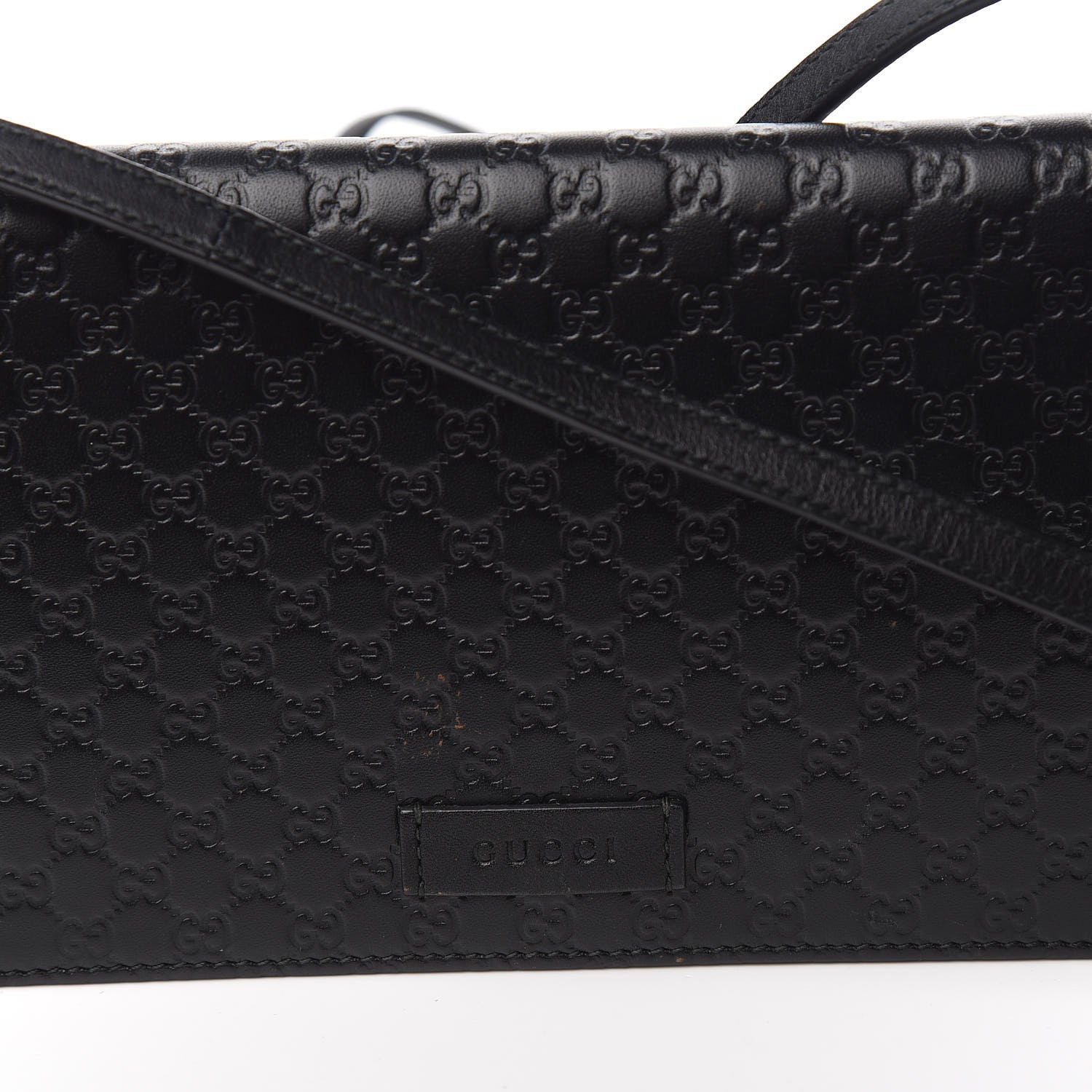 Gucci Microguccissima Crossbody Wallet Black 6 of 11