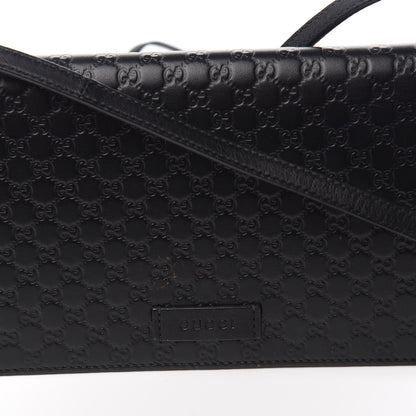 Gucci Microguccissima Crossbody Wallet Black 6 of 11