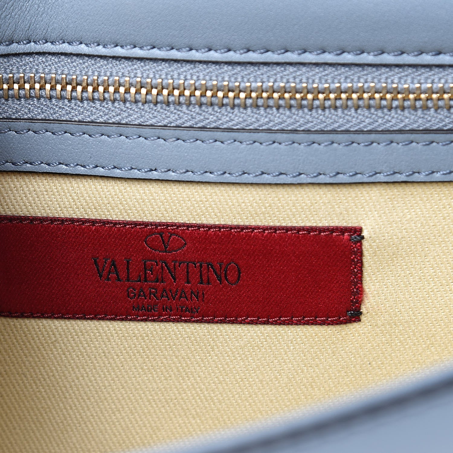 Valentino Garavani Vitello Small Glam Lock Rockstud Flap Sky Sorbet 6 of 12
