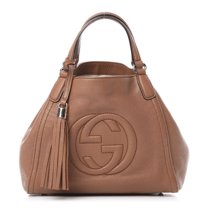 Gucci Pebbled Calfskin Small Soho Shoulder Bag Dusty Blush 1 of 17