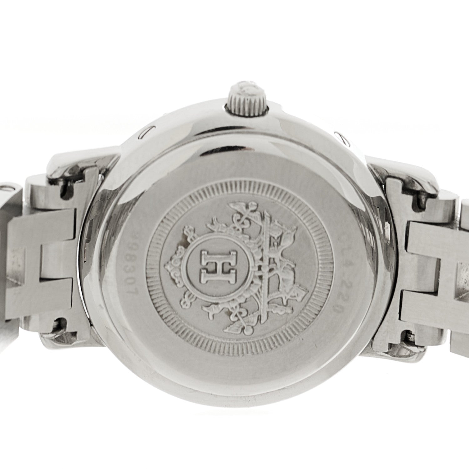 Hermes Stainless Steel 24mm Clipper Quartz Watch Gold 4 of 4