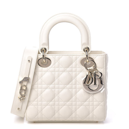 Christian Dior Lambskin Cannage Small My ABCDior Lady Dior White 1 of 11
