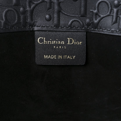 Christian Dior Oblique Calfskin Embossed Book Tote Black 6 of 9