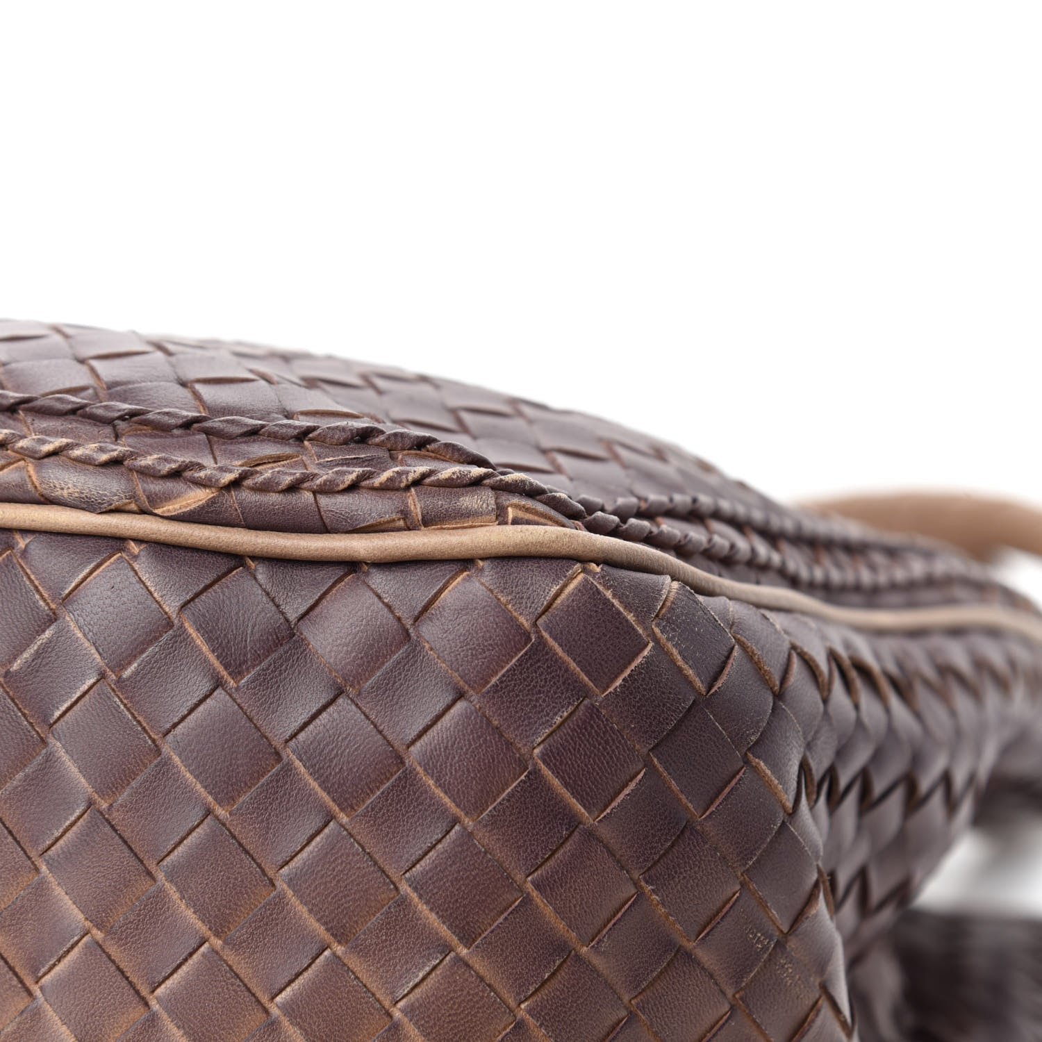 Bottega Veneta Nappa Intrecciato Ombre Shoulder Bag Camel 9 of 13
