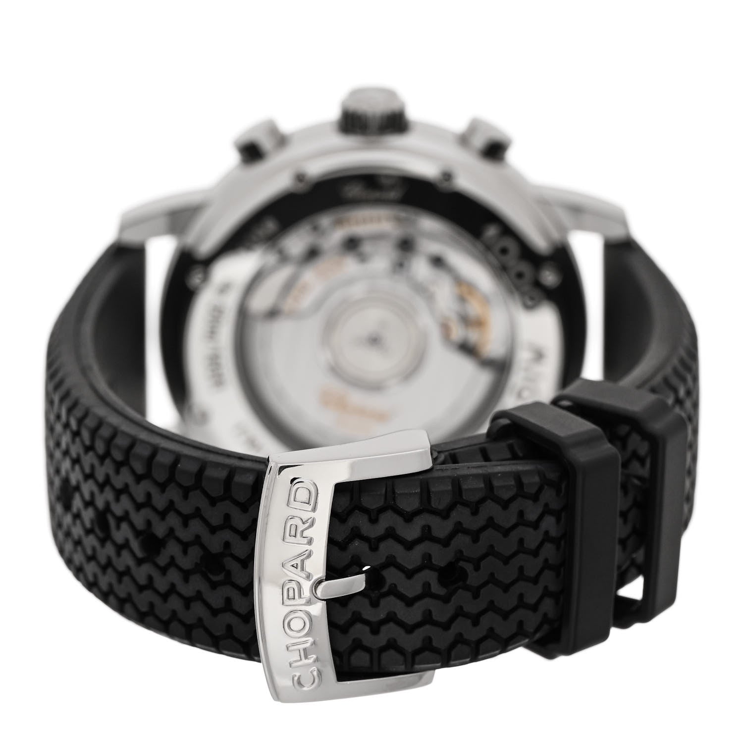 Chopard Stainless Steel Rubber Mother of Pearl 42mm 1000 Mille Miglia Chronograph Automatic Watch 3 of 5