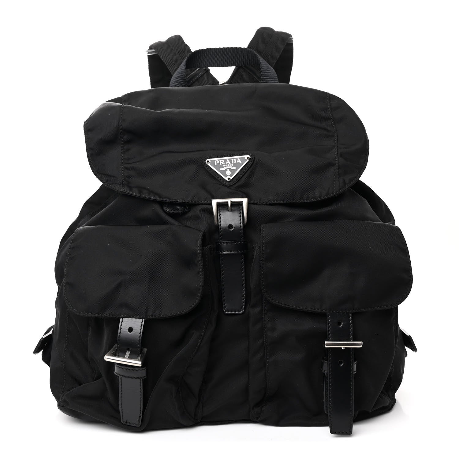 Prada Nylon Vela Medium Backpack Black 1 of 10