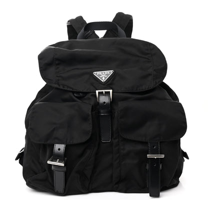 Prada Nylon Vela Medium Backpack Black 1 of 10