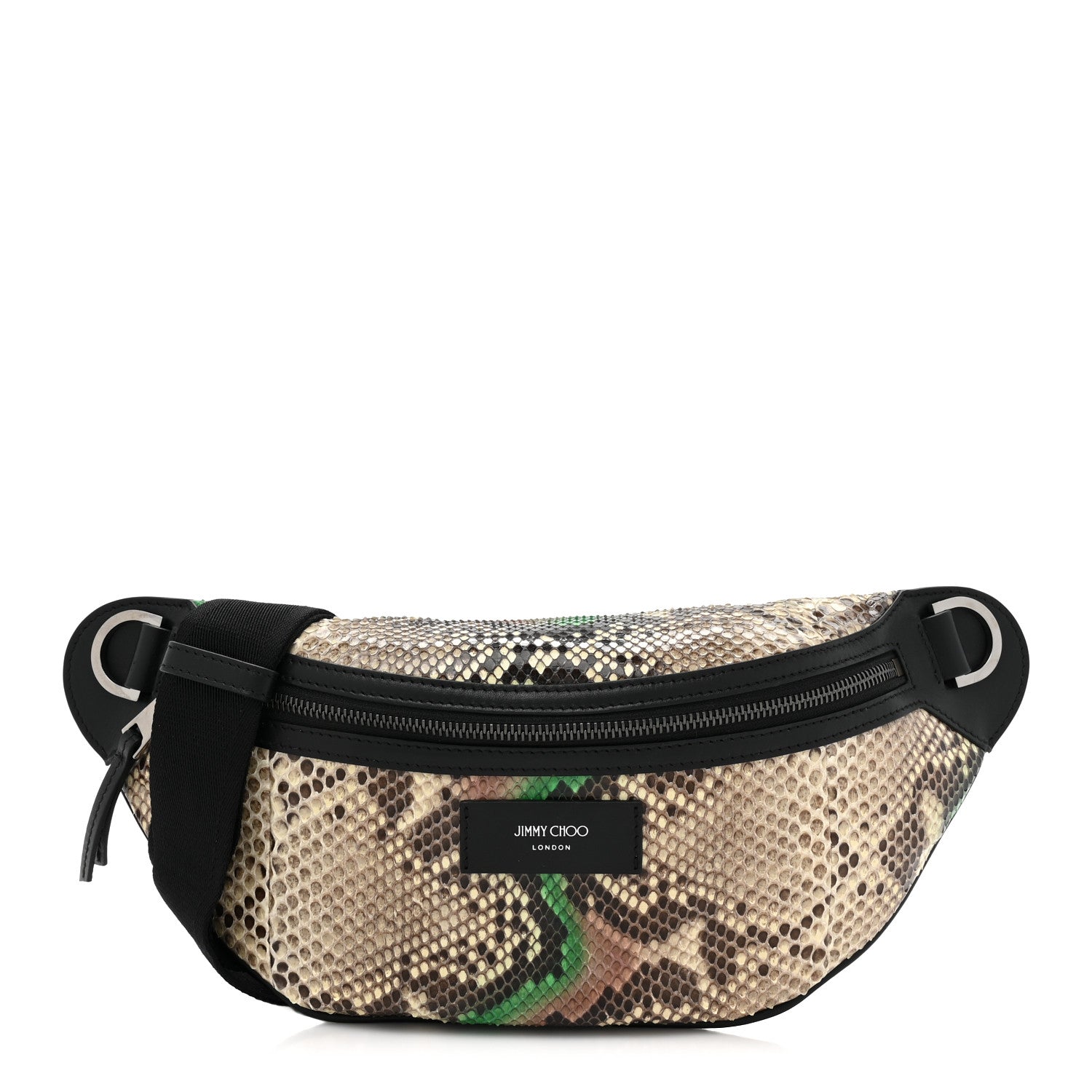 Jimmy Choo Snakeskin Belt Bag Beige Multicolor 1 of 8