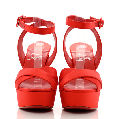 Christian Louboutin Crepe Satin Supermariza 130 Sandals 39 Ole 2 of 10