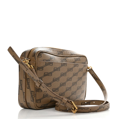 Balenciaga Coated Canvas BB Monogram Medium Signature Camera Bag Beige Brown 3 of 10