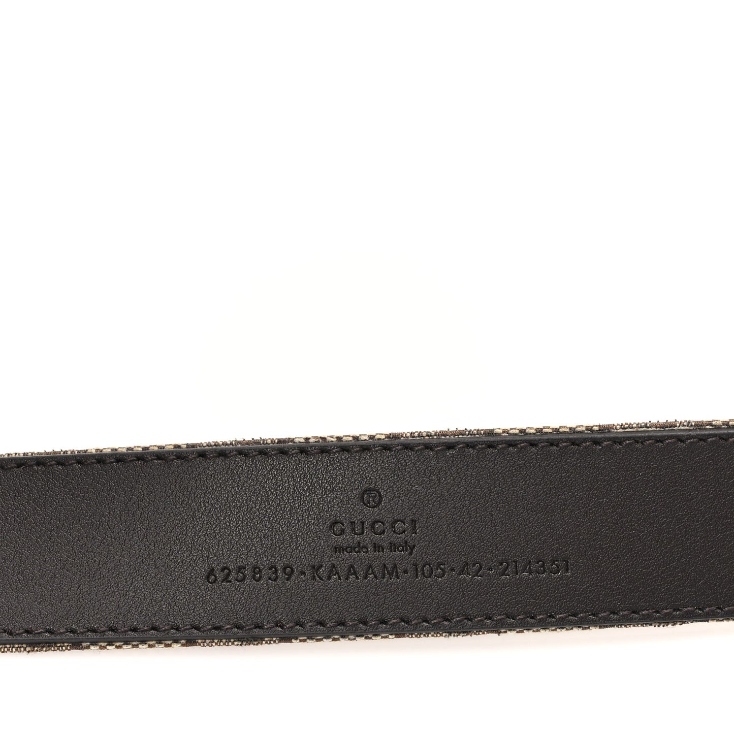 Original GG Canvas Marmont Thin Belt 105 42 Beige Ebony