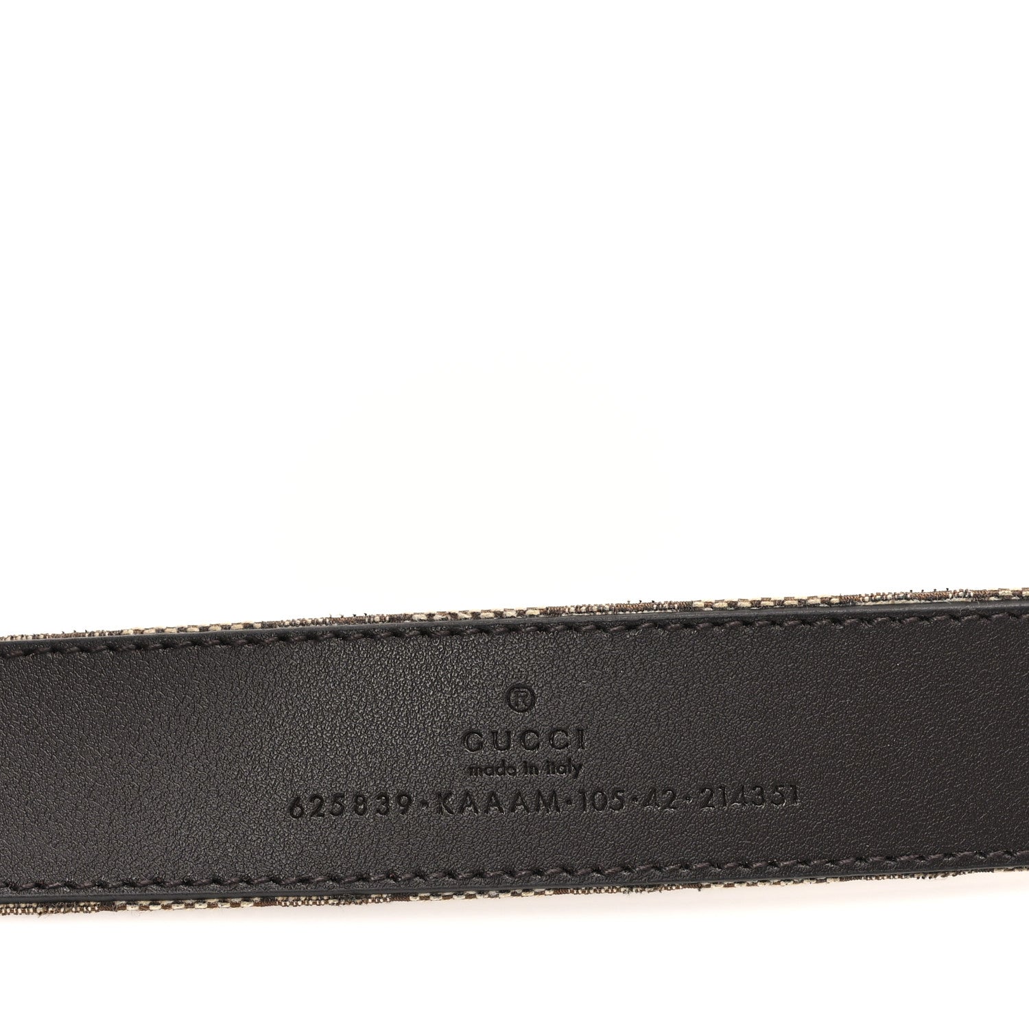 Gucci Original GG Canvas Marmont Thin Belt 105 42 Beige Ebony 3 of 5