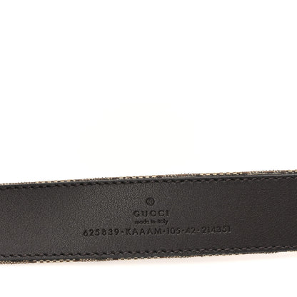Gucci Original GG Canvas Marmont Thin Belt 105 42 Beige Ebony 3 of 5