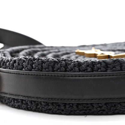 Saint Laurent Raffia Sac Round Black 9 of 10