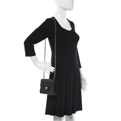 Chanel Lambskin Quilted Mini Square Flap Black 2 of 10