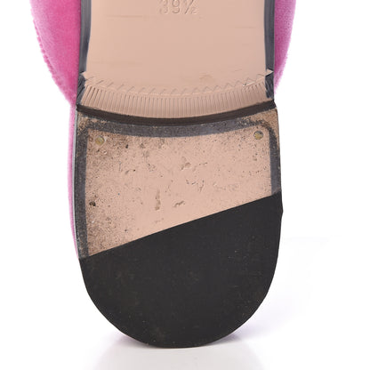 Gucci Velvet Marquise Crystals Womens Princetown Slippers 39.5 Malva Dark Malva 13 of 15