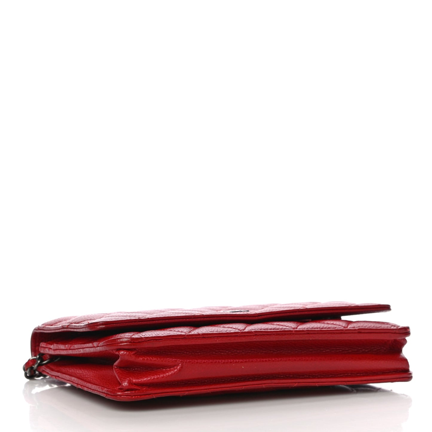 Caviar Quilted Wallet On Chain WOC Red