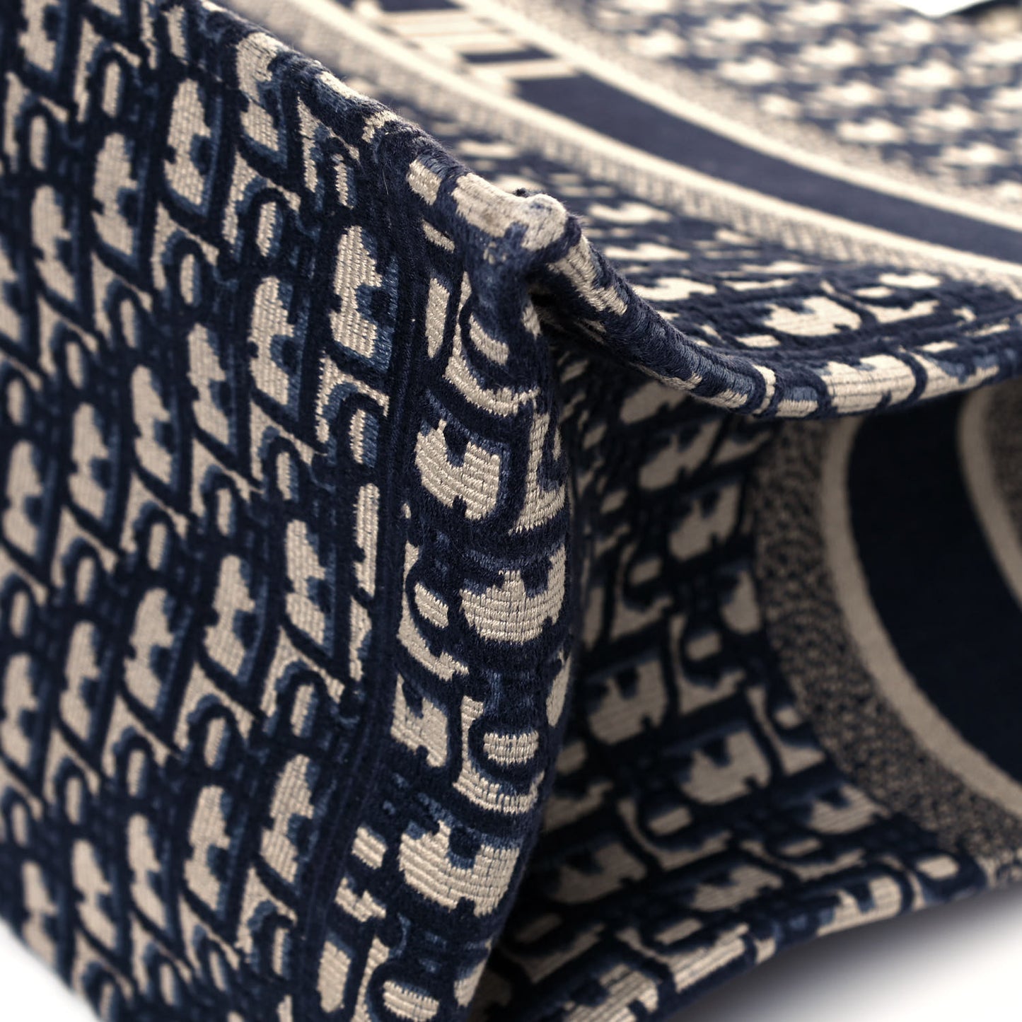 Oblique Book Tote Blue Multicolor