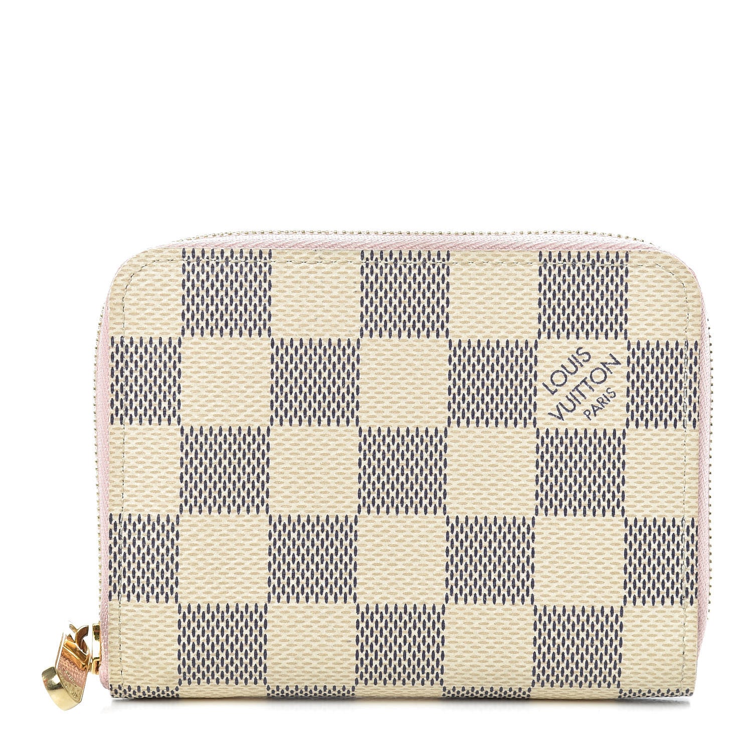 Louis Vuitton Damier Azur Zippy Coin Purse Rose Ballerine 1 of 6