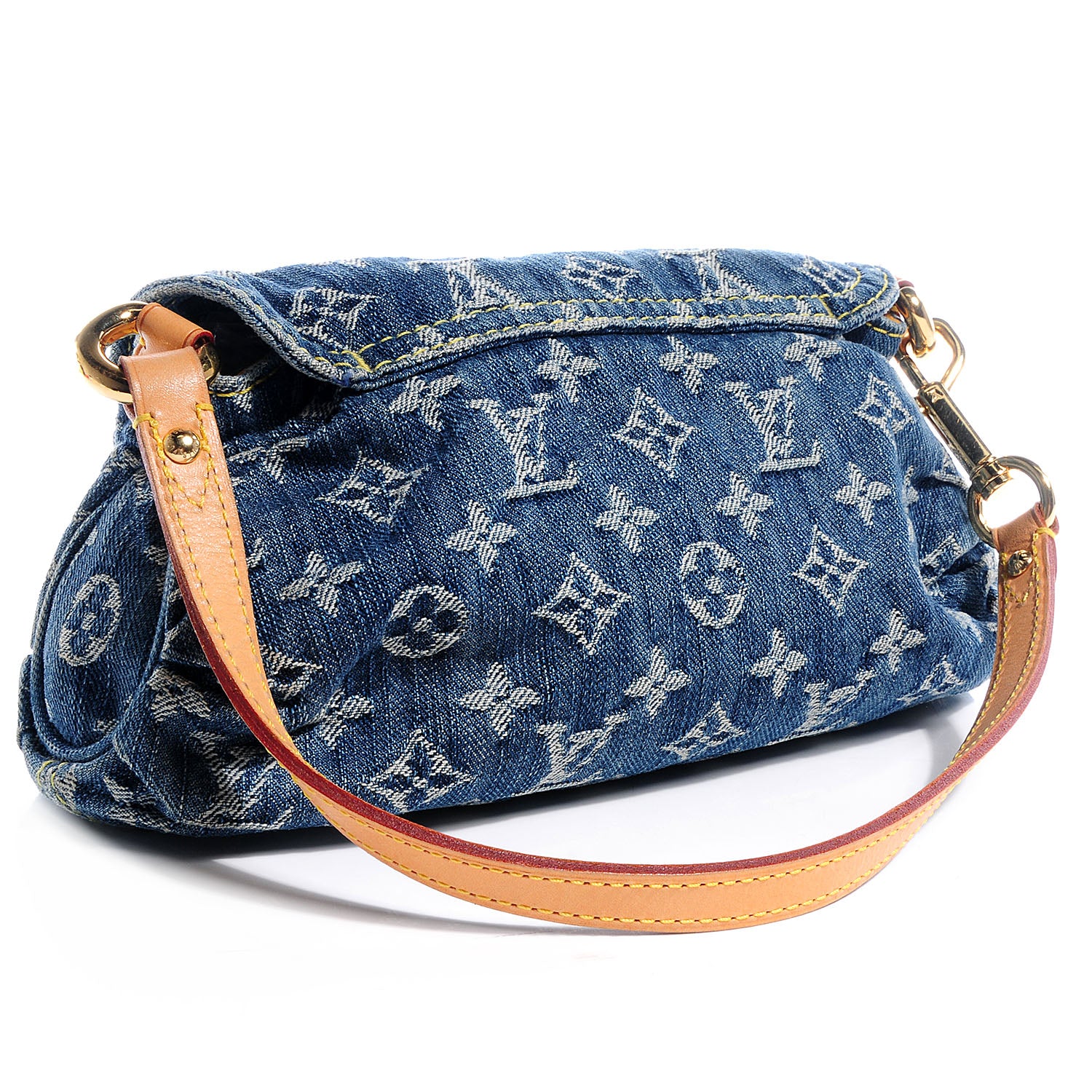 Louis Vuitton Monogram Denim Mini Pleaty Blue 3 of 7