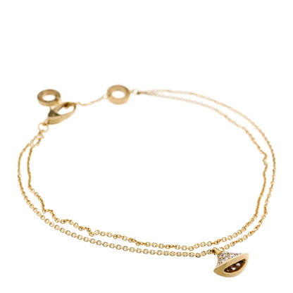 Bulgari 18K Yellow Gold Diamond Divas' Dream Bracelet ML 1 of 6