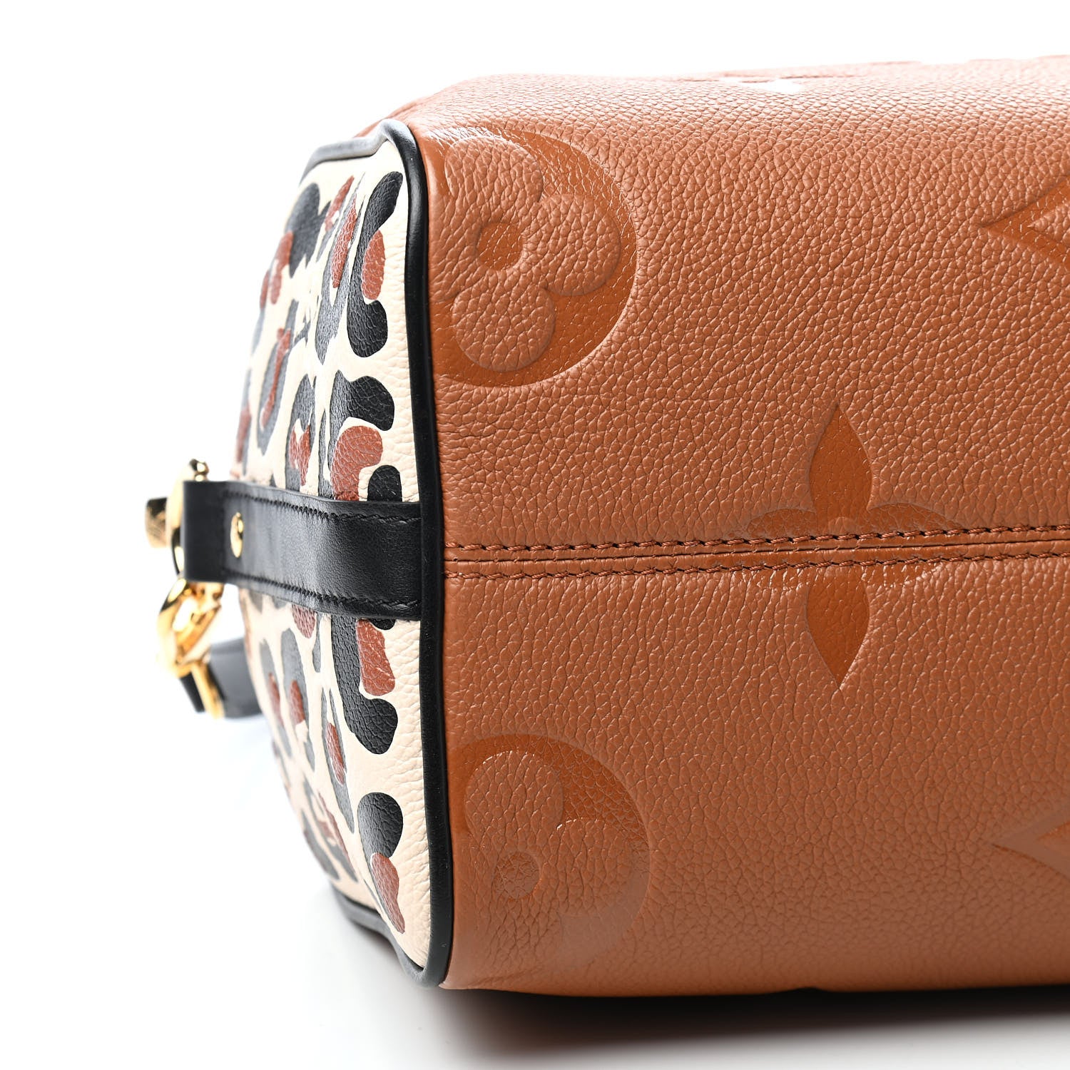 Louis Vuitton Empreinte Monogram Giant Wild At Heart Speedy Bandouliere 25 Caramel 8 of 9