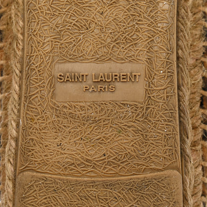 Saint Laurent Suede Leopard Print Espadrilles 39 8 of 12
