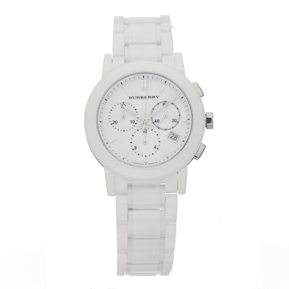 Burberry Stainless Steel Ceramic 38mm Chronograph Quartz Watch White BU9080 1 of 4
