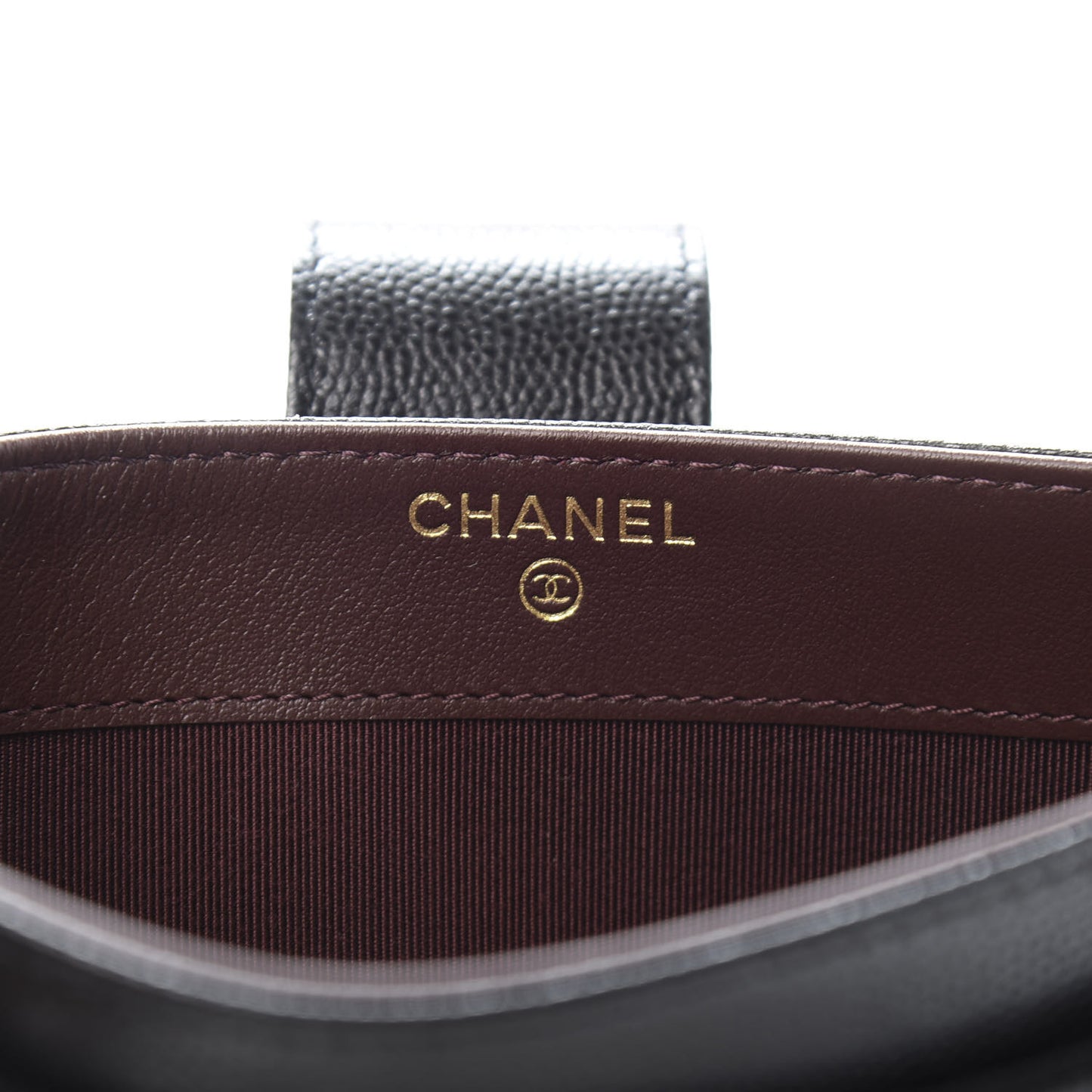 Caviar Quilted Classic Strap Pouch Black