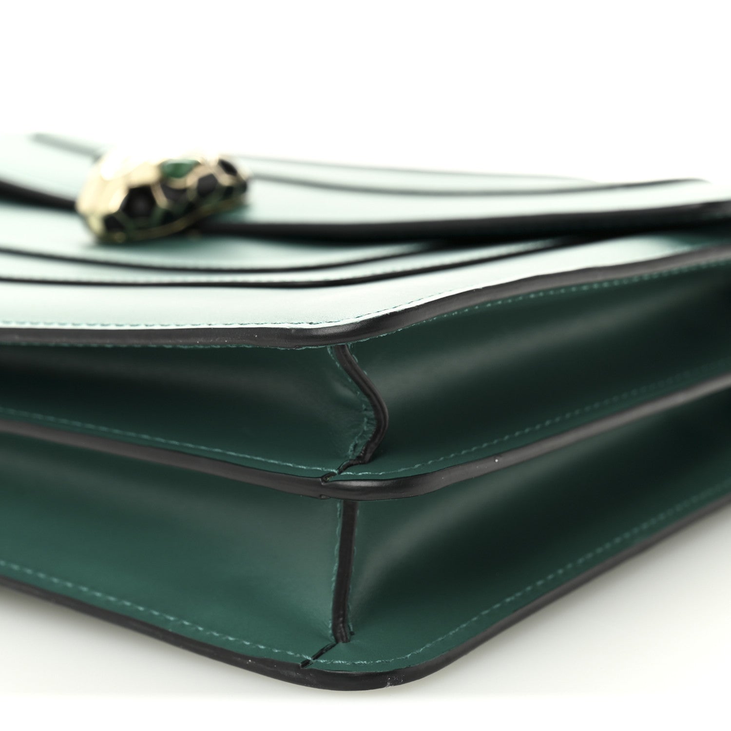 Bulgari Calfskin Serpenti Forever Shoulder Bag Emerald Green 12 of 12