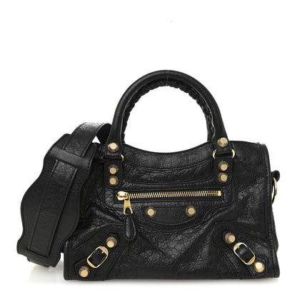 Balenciaga Agneau Giant 12 Gold Hardware Mini City Black 1 of 11