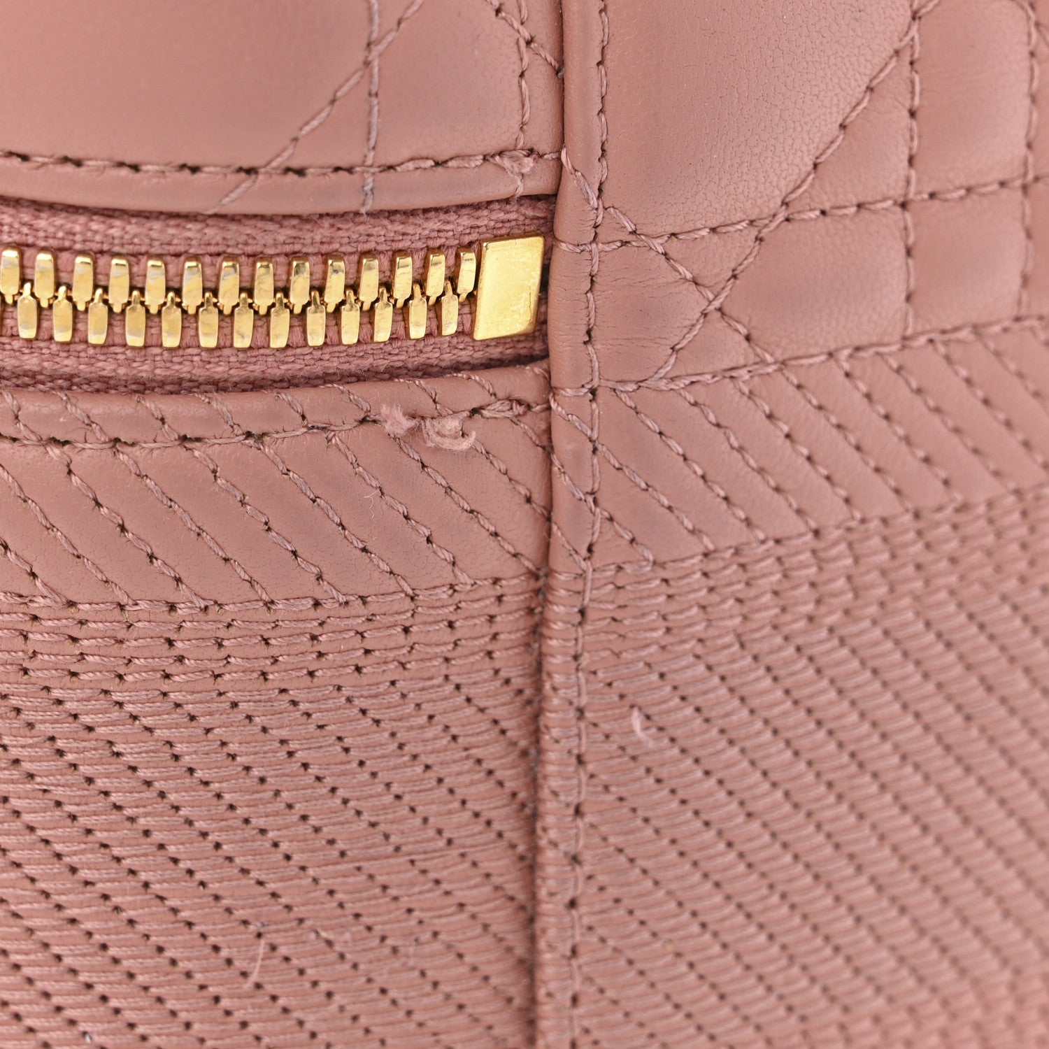 Christian Dior Lambskin Cannage Small Diortravel Vanity Case Pink 11 of 12