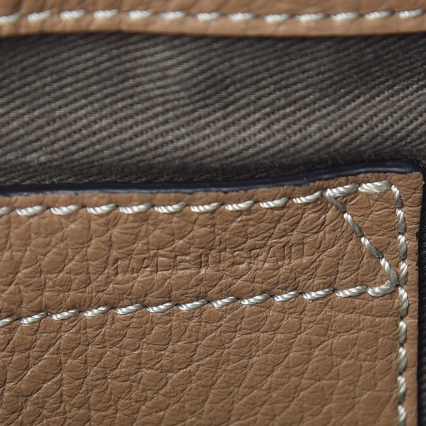 Calfskin Mini Marcie Round Crossbody Bag Nut