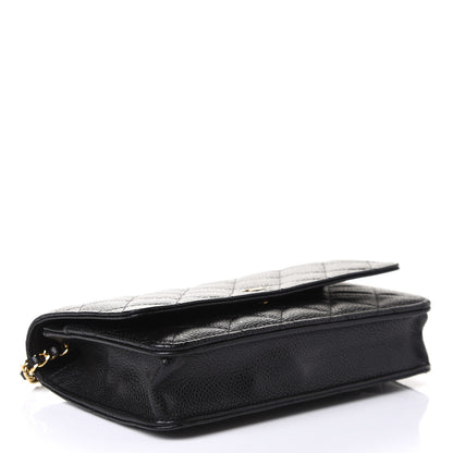 Chanel Caviar Quilted Wallet On Chain WOC Black 3 of 10