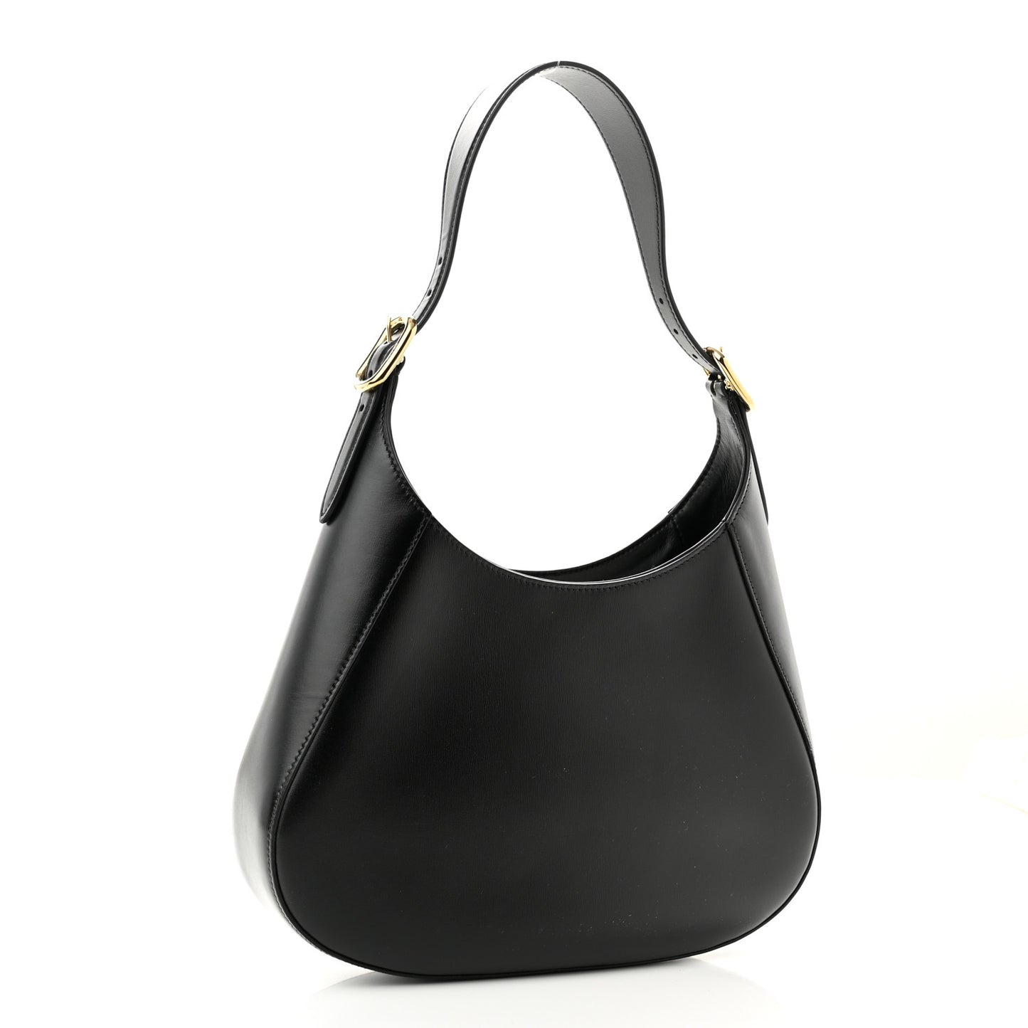 Box Calfskin Shoulder Bag Black