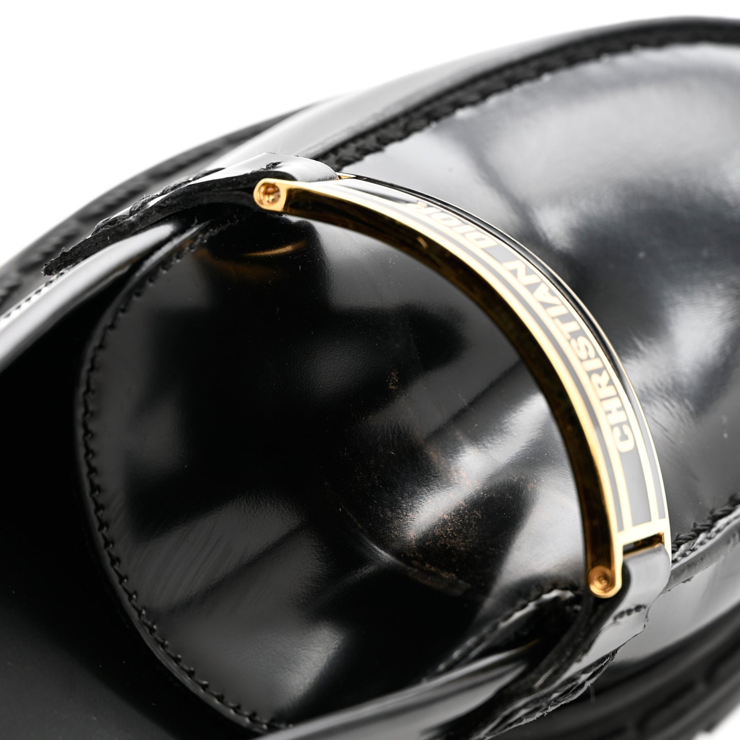 Brushed Calfskin Dior Code Lug Sole 15mm Loafers 37 Black