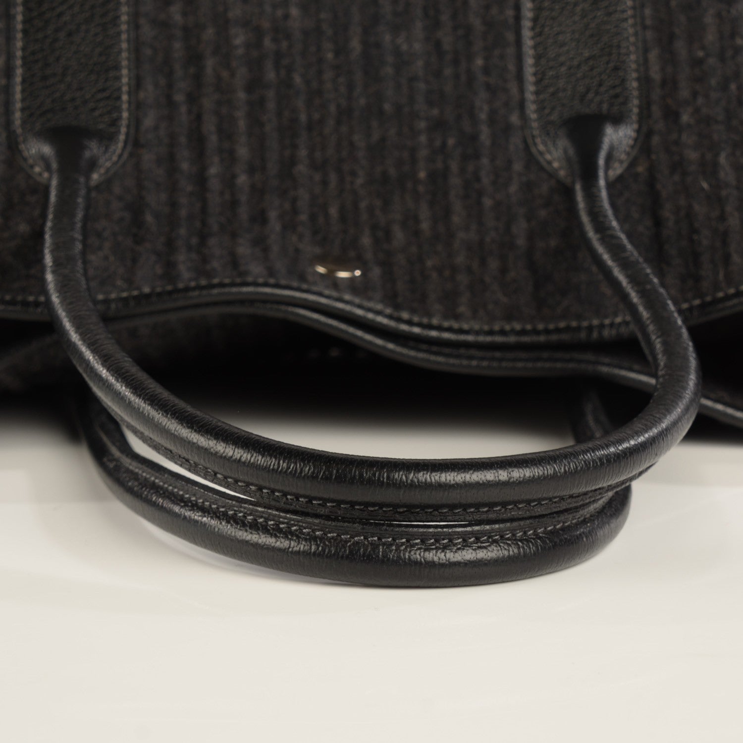 Hermes Ribbed Wool Negonda Garden Party MM 36 Graphite 19 of 23